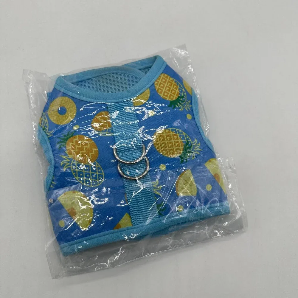 New Cat Harness and Leash Pineapple Pets Pet Small Dog Blue Size Small
